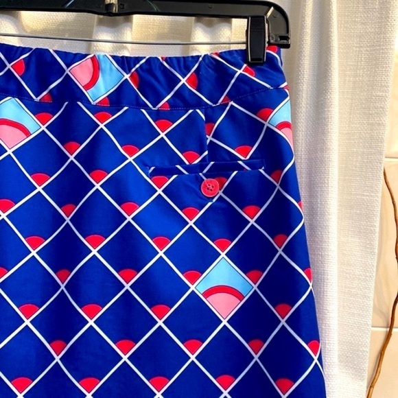 NWOT Women’s EP Pro Blue and Pink Golf Skort Size Small - Picture 5 of 7